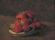 Henri Fantin-Latour Aardbeien in een aardewerk schoteltje china oil painting artist